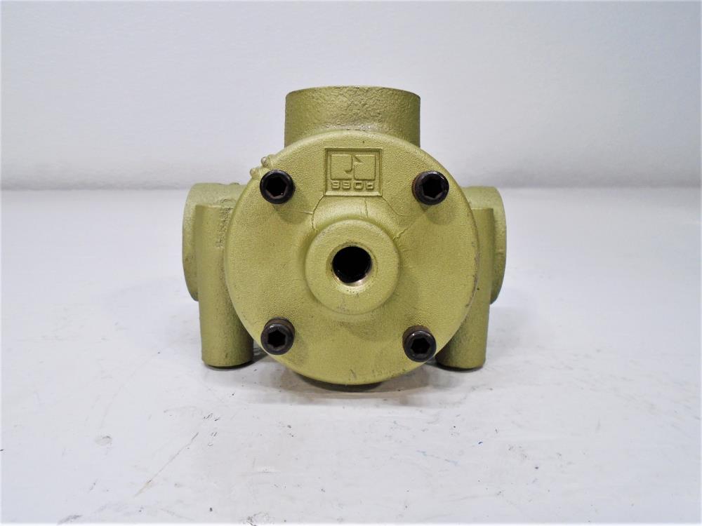 Ross 1" x 3/4" NPT Pneumatic Poppet Valve, 2754A5001, 1-10 BAR